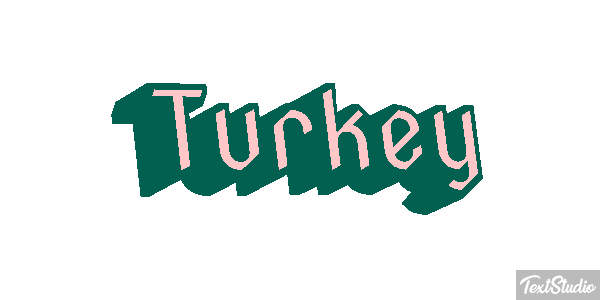 Turkey Effetto testo