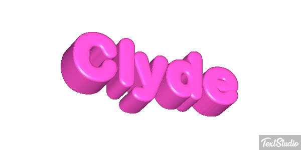 Clyde Efeito do texto