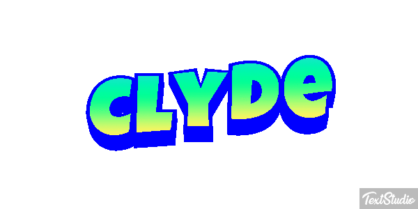 Clyde Efeito do texto