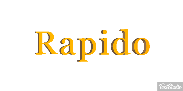 Rápido Text effect