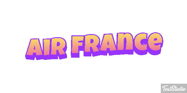 Air France Efekt tekstowy