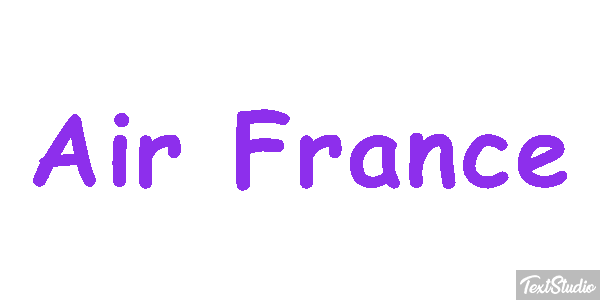 Air France Efekt tekstowy
