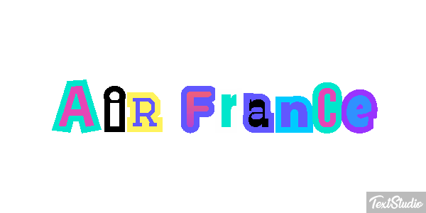 Air France Efekt tekstowy