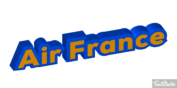 Air France Efekt tekstowy