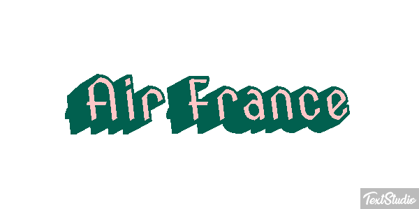 Air France Efekt tekstowy