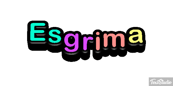 Esgrima Efecto de texto