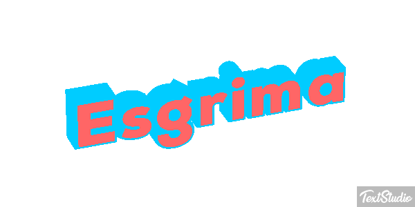 Esgrima Efecto de texto