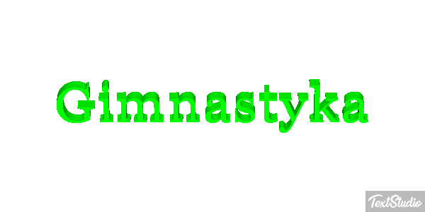 Gimnastyka Efekt tekstowy
