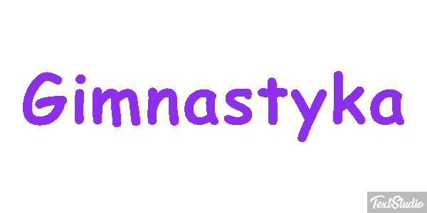 Gimnastyka Efekt tekstowy