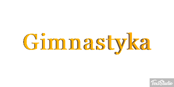 Gimnastyka Efekt tekstowy