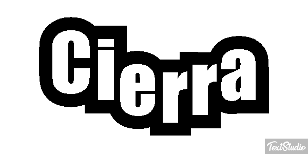 Cierra テキスト効果