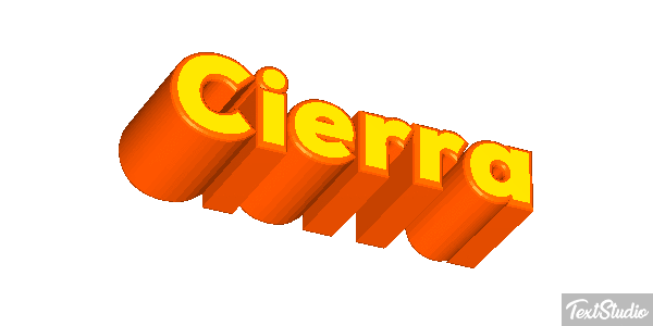 Cierra テキスト効果