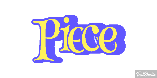 Pièce Текстовый эффект