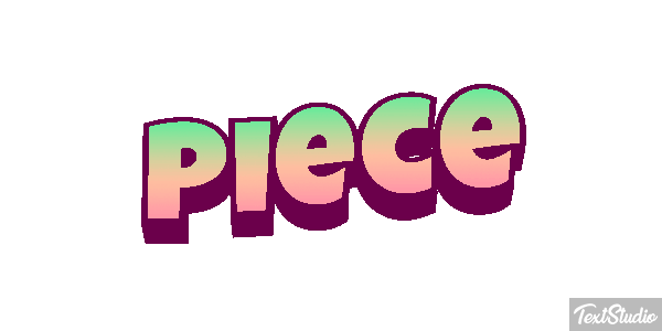 Pièce Текстовый эффект