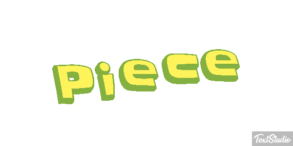 Pièce Текстовый эффект
