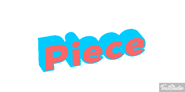 Pièce Текстовый эффект