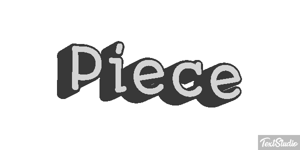 Pièce Текстовый эффект