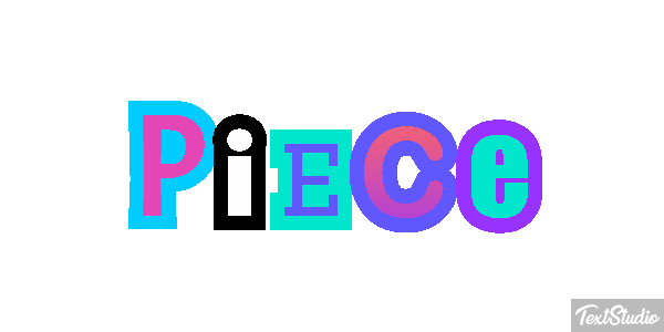 Pièce Текстовый эффект