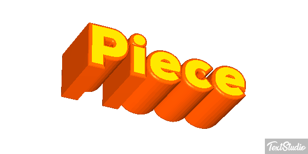 Pièce Текстовый эффект
