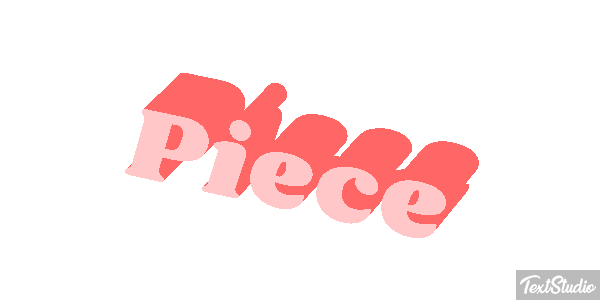 Pièce Текстовый эффект