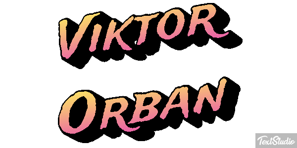 Viktor Orbán Efecto de texto