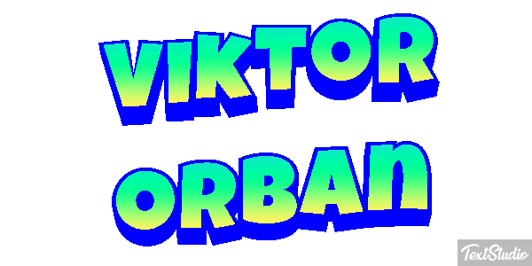 Viktor Orbán Efecto de texto