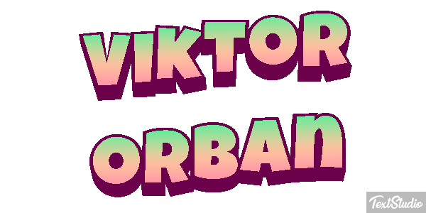 Viktor Orbán Efecto de texto