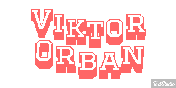 Viktor Orbán Efecto de texto