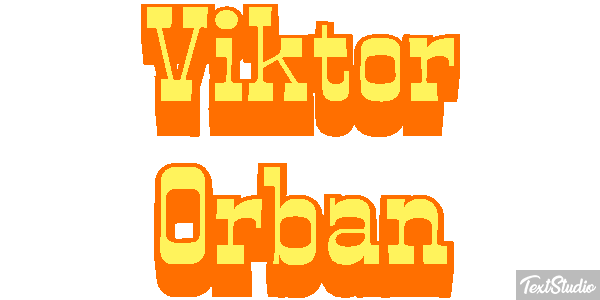 Viktor Orbán Efecto de texto