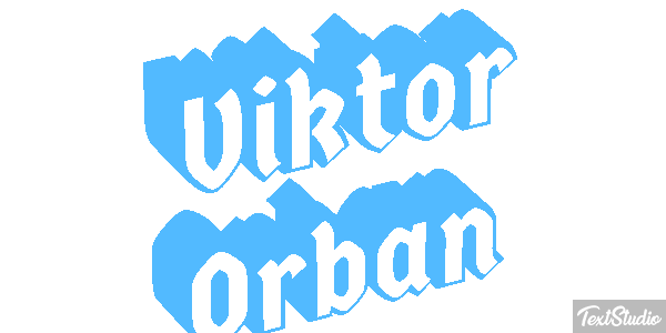 Viktor Orbán Efecto de texto