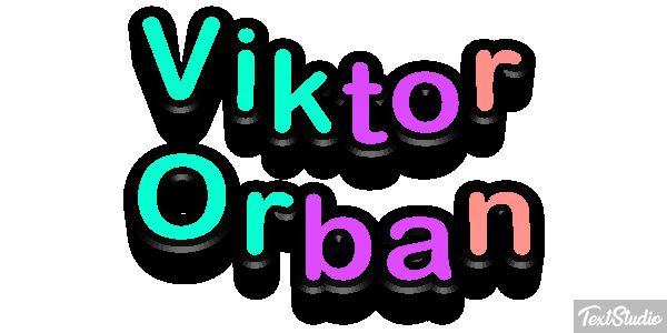 Viktor Orbán Efecto de texto