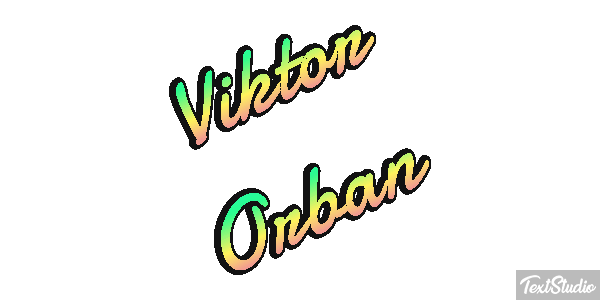 Viktor Orbán Efecto de texto
