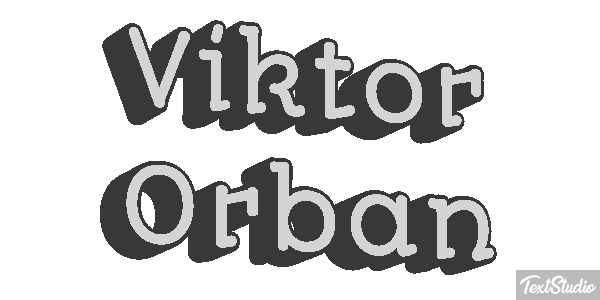 Viktor Orbán Efecto de texto