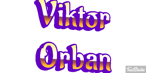 Viktor Orbán Efecto de texto