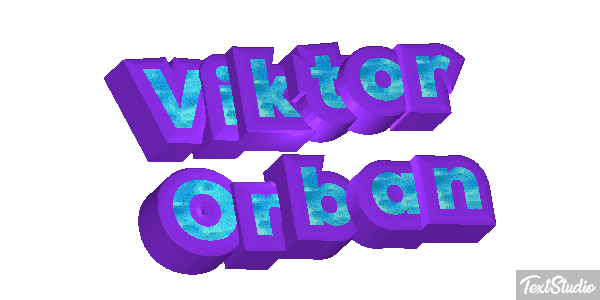 Viktor Orbán Efecto de texto