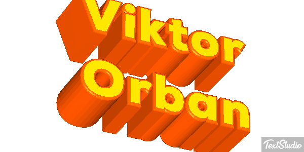 Viktor Orbán Efecto de texto