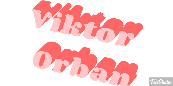 Viktor Orbán Efecto de texto