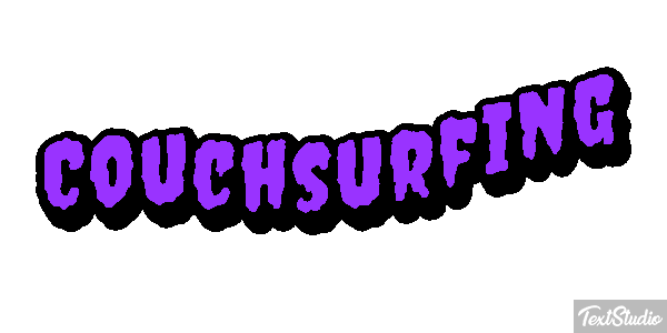 Couchsurfing Text effect