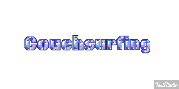 Couchsurfing Text effect