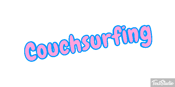 Couchsurfing Text effect