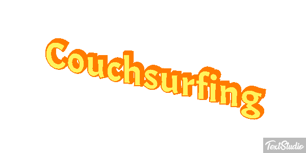 Couchsurfing Text effect