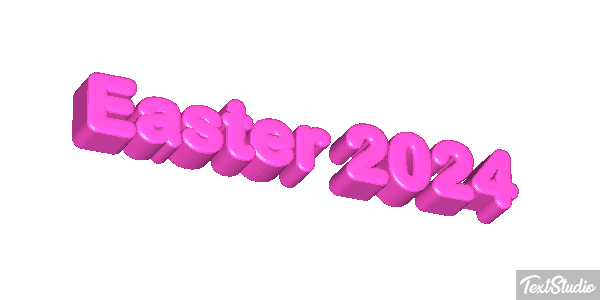 Easter 2024 Text effect