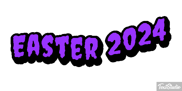 Easter 2024 Text effect