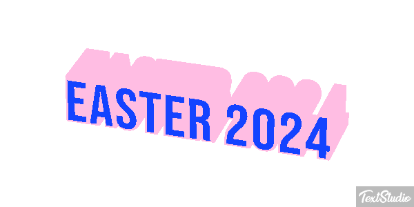 Easter 2024 Text effect