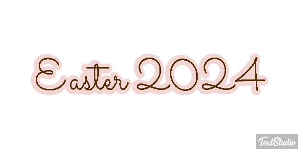 Easter 2024 Text effect