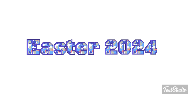 Easter 2024 Text effect