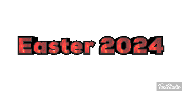 Easter 2024 Text effect