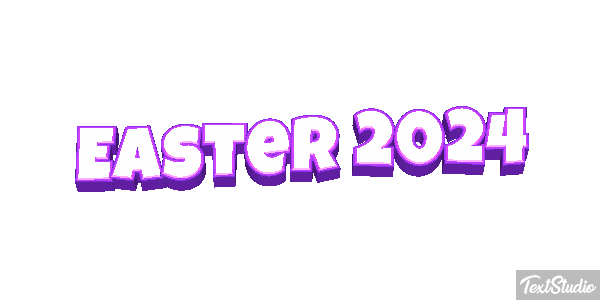 Easter 2024 Text effect