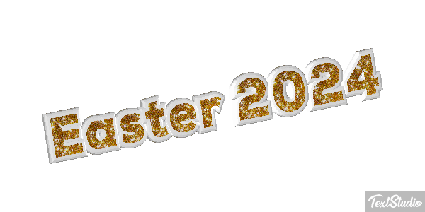 Easter 2024 Text effect