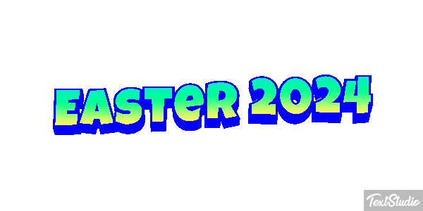 Easter 2024 Text effect